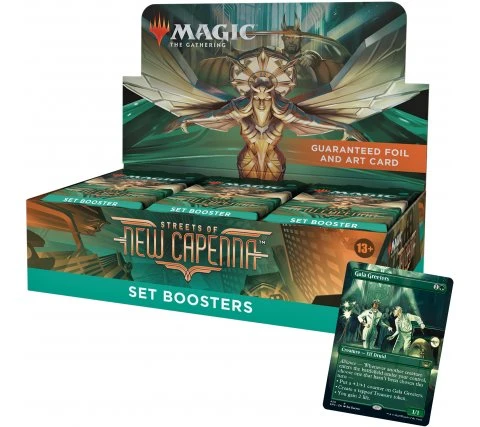 Set Boosterbox Streets Of New Capenna (incl. Foil Box Topper) 1 Set Boosterbox Streets Of New Capenna (incl. Foil Box Topper)