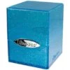 Ultra Pro Deckbox Satin Cube Blue With Silver Glitter -DRAGON SHIELD Winkel db satin cube blue silver glitter 1
