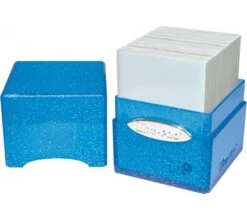 Ultra Pro Deckbox Satin Cube Blue With Silver Glitter -DRAGON SHIELD Winkel db satin cube blue silver glitter 3