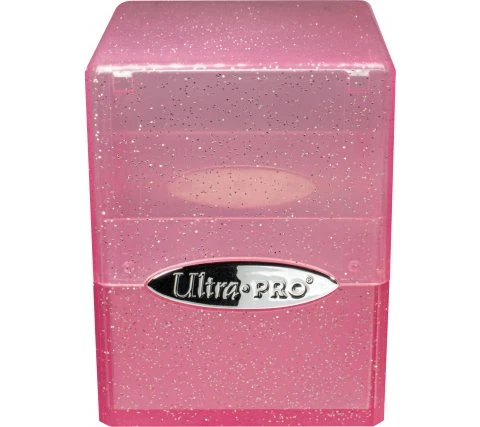 Ultra Pro Deckbox Satin Cube Pink With Silver Glitter 2 Ultra Pro Deckbox Satin Cube Pink With Silver Glitter - Afbeelding 2