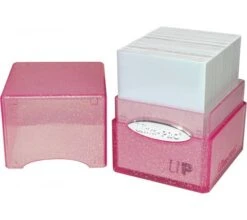 Ultra Pro Deckbox Satin Cube Pink With Silver Glitter 5 Ultra Pro Deckbox Satin Cube Pink With Silver Glitter -DRAGON SHIELD Winkel db satin cube pink silver glitter 3