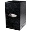 Ultra Pro Deckbox Satin Tower Black With Silver Glitter -DRAGON SHIELD Winkel db satin tower black silver glitter 1
