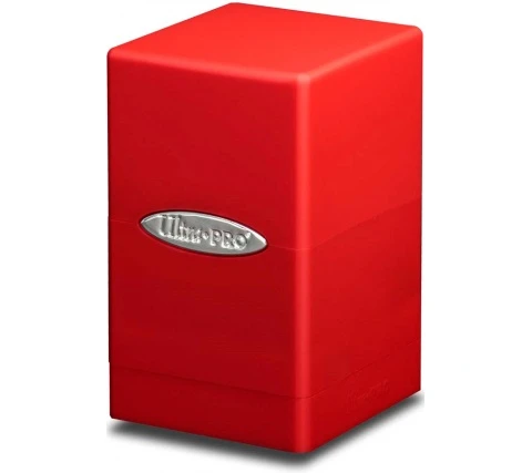 Ultra Pro Deckbox Satin Tower Red 1 Ultra Pro Deckbox Satin Tower Red