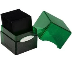 Ultra Pro Deckbox Satin Cube Green With Silver Glitter -DRAGON SHIELD Winkel db up satin cube glitter green 3