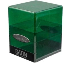 Ultra Pro Deckbox Satin Cube Green With Silver Glitter -DRAGON SHIELD Winkel db up satin cube glitter green 4