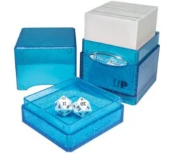Ultra Pro - Glitter Satin Tower Deckbox: Blue -DRAGON SHIELD Winkel db up satin tower glitter blue 4