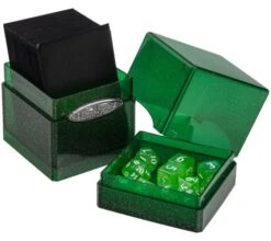 Ultra Pro - Glitter Satin Tower Deckbox: Green -DRAGON SHIELD Winkel db up satin tower glitter green 3