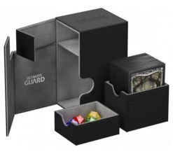 Ultimate Guard Flip'n'Tray Deck Case 80+ XenoSkin Black -DRAGON SHIELD Winkel ug 010221 3