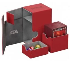 Ultimate Guard Flip'n'Tray Deck Case 80+ XenoSkin Red -DRAGON SHIELD Winkel ug 010223 3