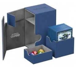 Ultimate Guard Flip'n'Tray Deck Case 80+ XenoSkin Blue -DRAGON SHIELD Winkel ug 010224 3