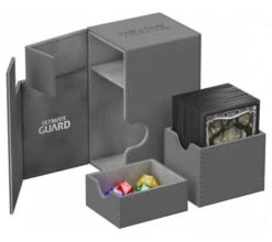 Ultimate Guard Flip'n'Tray Deck Case 80+ XenoSkin Gray -DRAGON SHIELD Winkel ug 010226 3