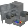 Ultimate Guard Twin Flip'n'Tray Deck Case 160+ XenoSkin Gray -DRAGON SHIELD Winkel ug 010645 1