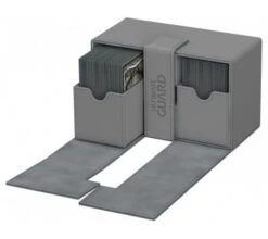 Ultimate Guard Twin Flip'n'Tray Deck Case 160+ XenoSkin Gray -DRAGON SHIELD Winkel ug 010645 4