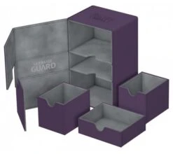 Ultimate Guard Twin Flip'n'Tray Deck Case 160+ XenoSkin Purple -DRAGON SHIELD Winkel ug 010650 2