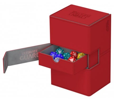 Ultimate Guard Twin Flip'n'Tray Deck Case 160+ XenoSkin Red 3 Ultimate Guard Twin Flip'n'Tray Deck Case 160+ XenoSkin Red - Afbeelding 3