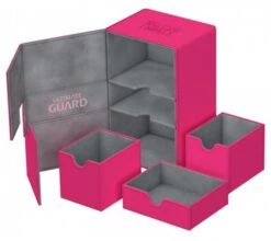 Ultimate Guard Twin Flip'n'Tray Deck Case 160+ XenoSkin Pink -DRAGON SHIELD Winkel ug 010769 2