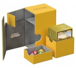 Ultimate Guard Flip'n'Tray Deck Case 80+ XenoSkin Amber -DRAGON SHIELD Winkel ug 010772 3