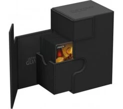Ultimate Guard Flip'n'Tray Deck Case 80+ XenoSkin Monocolor Black -DRAGON SHIELD Winkel ug 011218 4