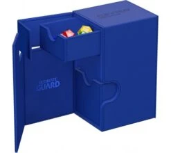 Ultimate Guard Flip'n'Tray Deck Case 80+ XenoSkin Monocolor Blue -DRAGON SHIELD Winkel ug 011221 6