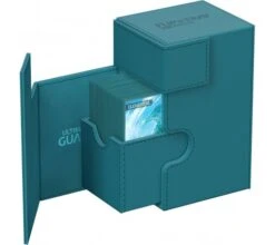 Ultimate Guard Flip'n'Tray Deck Case 80+ XenoSkin Monocolor Petrol -DRAGON SHIELD Winkel ug 011223 4