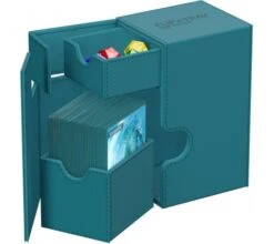 Ultimate Guard Flip'n'Tray Deck Case 80+ XenoSkin Monocolor Petrol -DRAGON SHIELD Winkel ug 011223 5