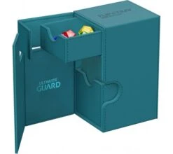 Ultimate Guard Flip'n'Tray Deck Case 80+ XenoSkin Monocolor Petrol -DRAGON SHIELD Winkel ug 011223 6