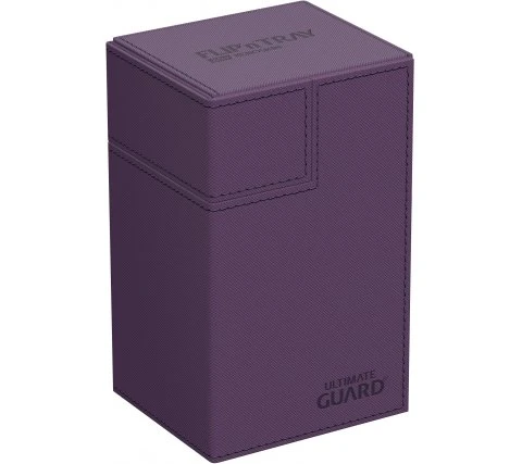 Ultimate Guard Flip'n'Tray Deck Case 80+ XenoSkin Monocolor Purple 2 Ultimate Guard Flip'n'Tray Deck Case 80+ XenoSkin Monocolor Purple - Afbeelding 2
