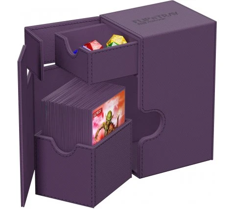 Ultimate Guard Flip'n'Tray Deck Case 80+ XenoSkin Monocolor Purple 5 Ultimate Guard Flip'n'Tray Deck Case 80+ XenoSkin Monocolor Purple - Afbeelding 5