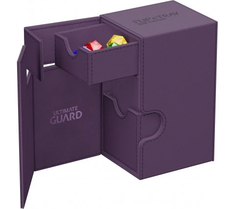 Ultimate Guard Flip'n'Tray Deck Case 80+ XenoSkin Monocolor Purple 6 Ultimate Guard Flip'n'Tray Deck Case 80+ XenoSkin Monocolor Purple - Afbeelding 6