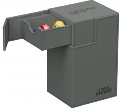 Ultimate Guard Flip'n'Tray Deck Case 80+ XenoSkin Monocolor Grey -DRAGON SHIELD Winkel ug 011225 3