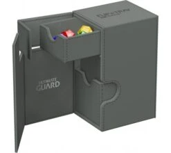 Ultimate Guard Flip'n'Tray Deck Case 80+ XenoSkin Monocolor Grey -DRAGON SHIELD Winkel ug 011225 6