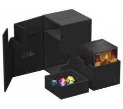Ultimate Guard Flip'n'Tray Deck Case 100+ XenoSkin Monocolor Black -DRAGON SHIELD Winkel ug 011226 6