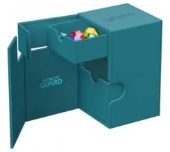 Ultimate Guard Flip'n'Tray Deck Case 100+ XenoSkin Monocolor Petrol -DRAGON SHIELD Winkel ug 011231 2