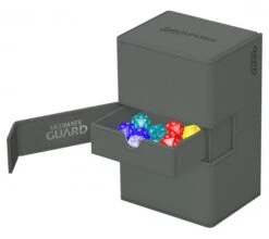 Ultimate Guard Twin Flip'n'Tray Deck Case 160+ XenoSkin Monocolor Grey -DRAGON SHIELD Winkel ug 011241 5