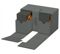 Ultimate Guard Twin Flip'n'Tray Deck Case 160+ XenoSkin Monocolor Grey -DRAGON SHIELD Winkel ug 011241 7