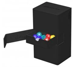 Ultimate Guard Twin Flip'n'Tray Deck Case 200+ XenoSkin Monocolor Black -DRAGON SHIELD Winkel ug 011242 5