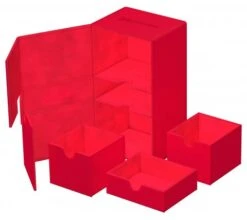 Ultimate Guard Twin Flip'n'Tray Deck Case 200+ XenoSkin Monocolor Red -DRAGON SHIELD Winkel ug 011244 2