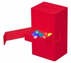 Ultimate Guard Twin Flip'n'Tray Deck Case 200+ XenoSkin Monocolor Red -DRAGON SHIELD Winkel ug 011244 5