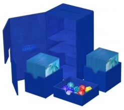 Ultimate Guard Twin Flip'n'Tray Deck Case 200+ XenoSkin Monocolor Blue
