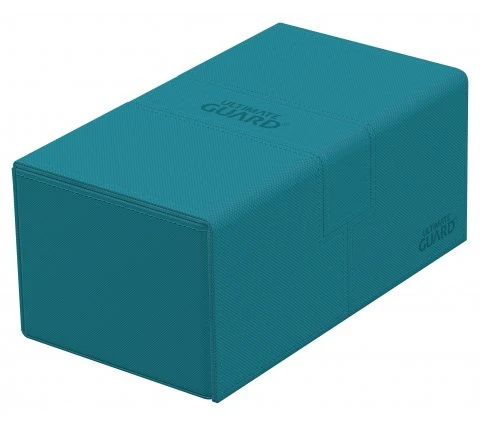 Ultimate Guard Twin Flip'n'Tray Deck Case 200+ XenoSkin Monocolor Petrol 3 Ultimate Guard Twin Flip'n'Tray Deck Case 200+ XenoSkin Monocolor Petrol - Afbeelding 3