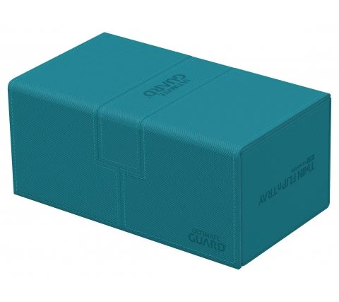 Ultimate Guard Twin Flip'n'Tray Deck Case 200+ XenoSkin Monocolor Petrol 4 Ultimate Guard Twin Flip'n'Tray Deck Case 200+ XenoSkin Monocolor Petrol - Afbeelding 4