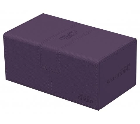 Ultimate Guard Twin Flip'n'Tray Deck Case 200+ XenoSkin Monocolor Purple 4 Ultimate Guard Twin Flip'n'Tray Deck Case 200+ XenoSkin Monocolor Purple - Afbeelding 4