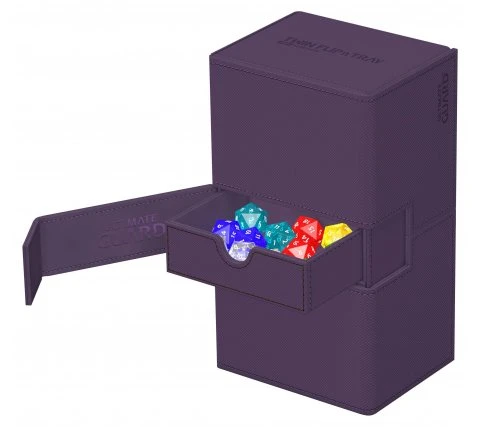 Ultimate Guard Twin Flip'n'Tray Deck Case 200+ XenoSkin Monocolor Purple 5 Ultimate Guard Twin Flip'n'Tray Deck Case 200+ XenoSkin Monocolor Purple - Afbeelding 5